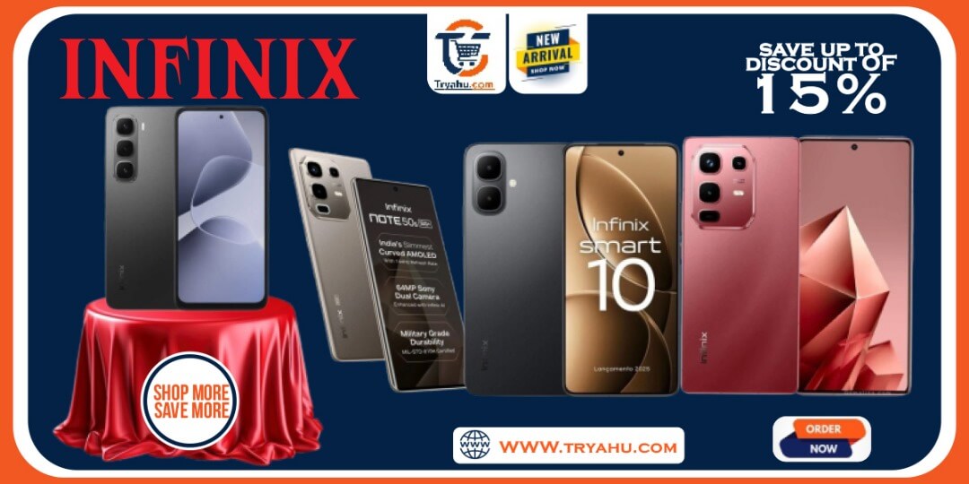 Explore Affordable Infinix Smartphones Online| Tryahu